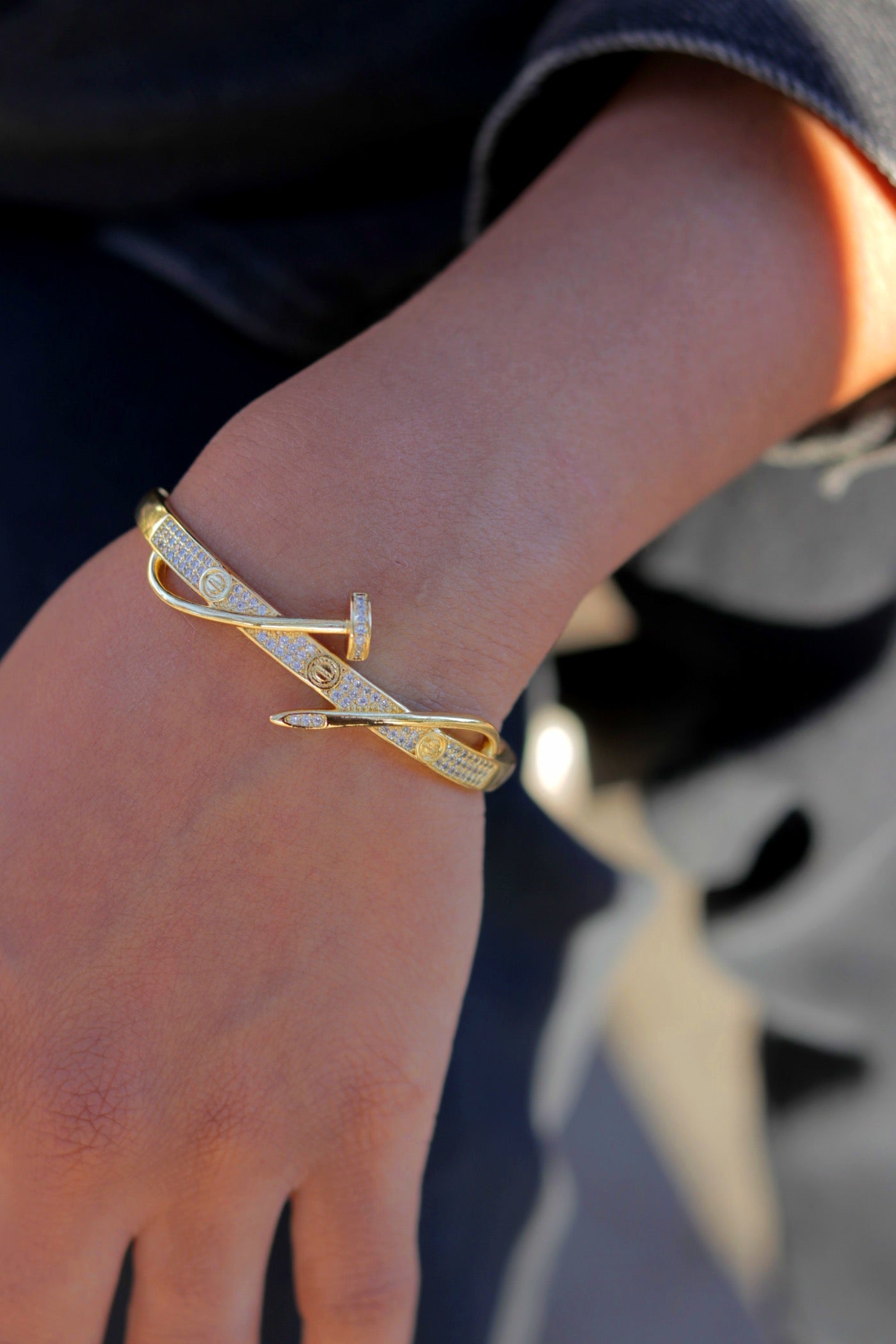 Spiral Nail bangle