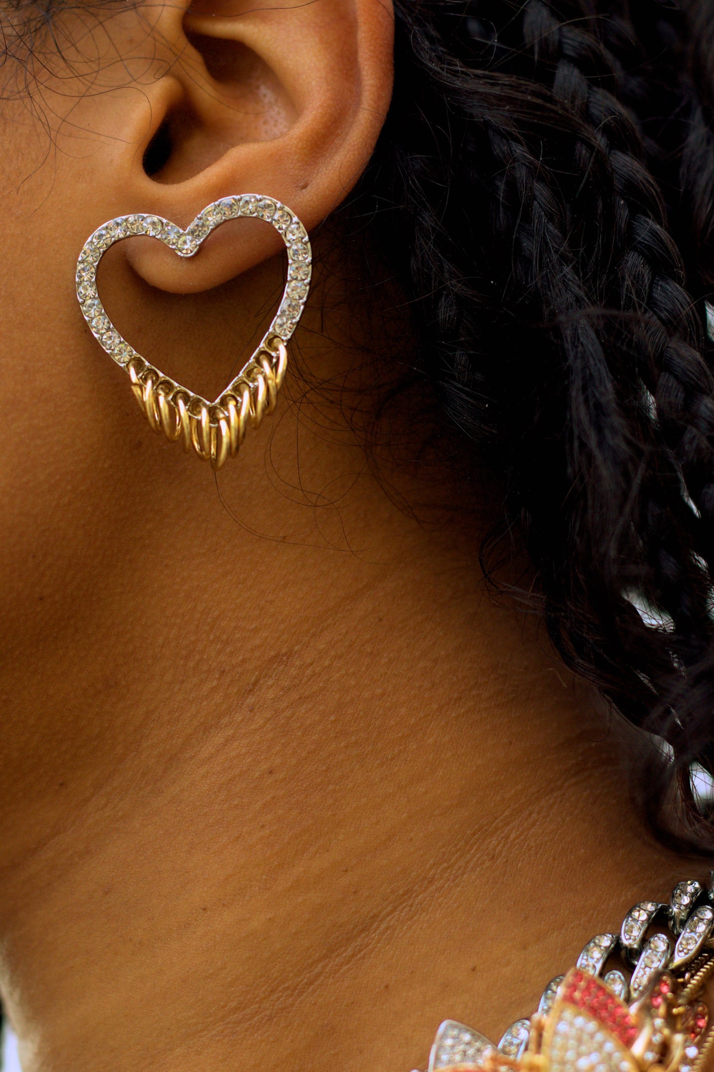 Heart Pierced Stud earrings