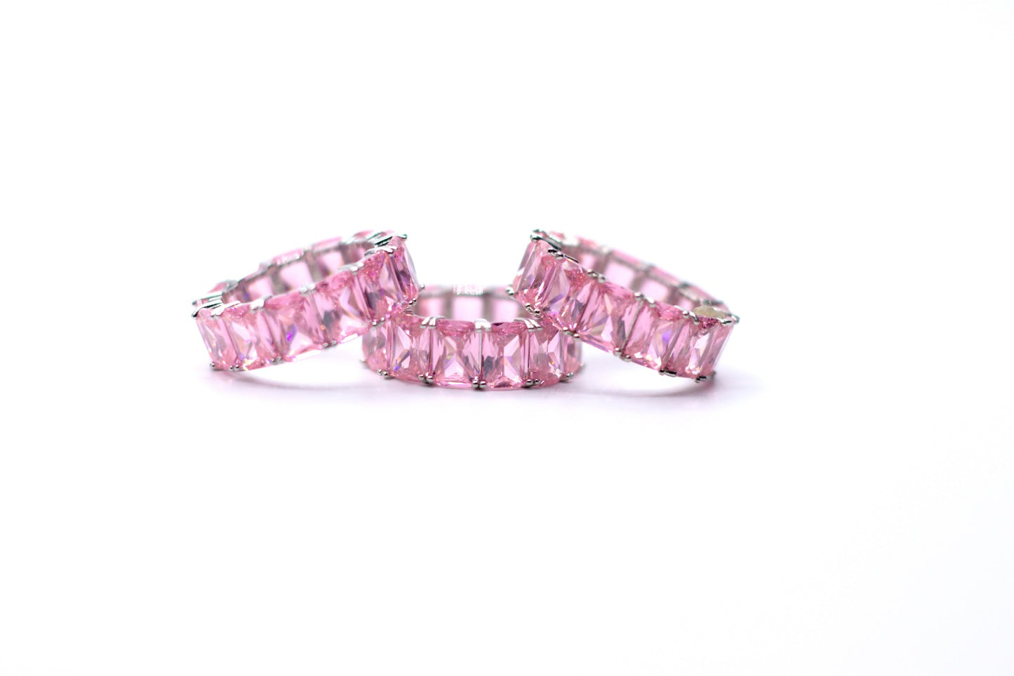 Icy Pink Radiant Cut Band