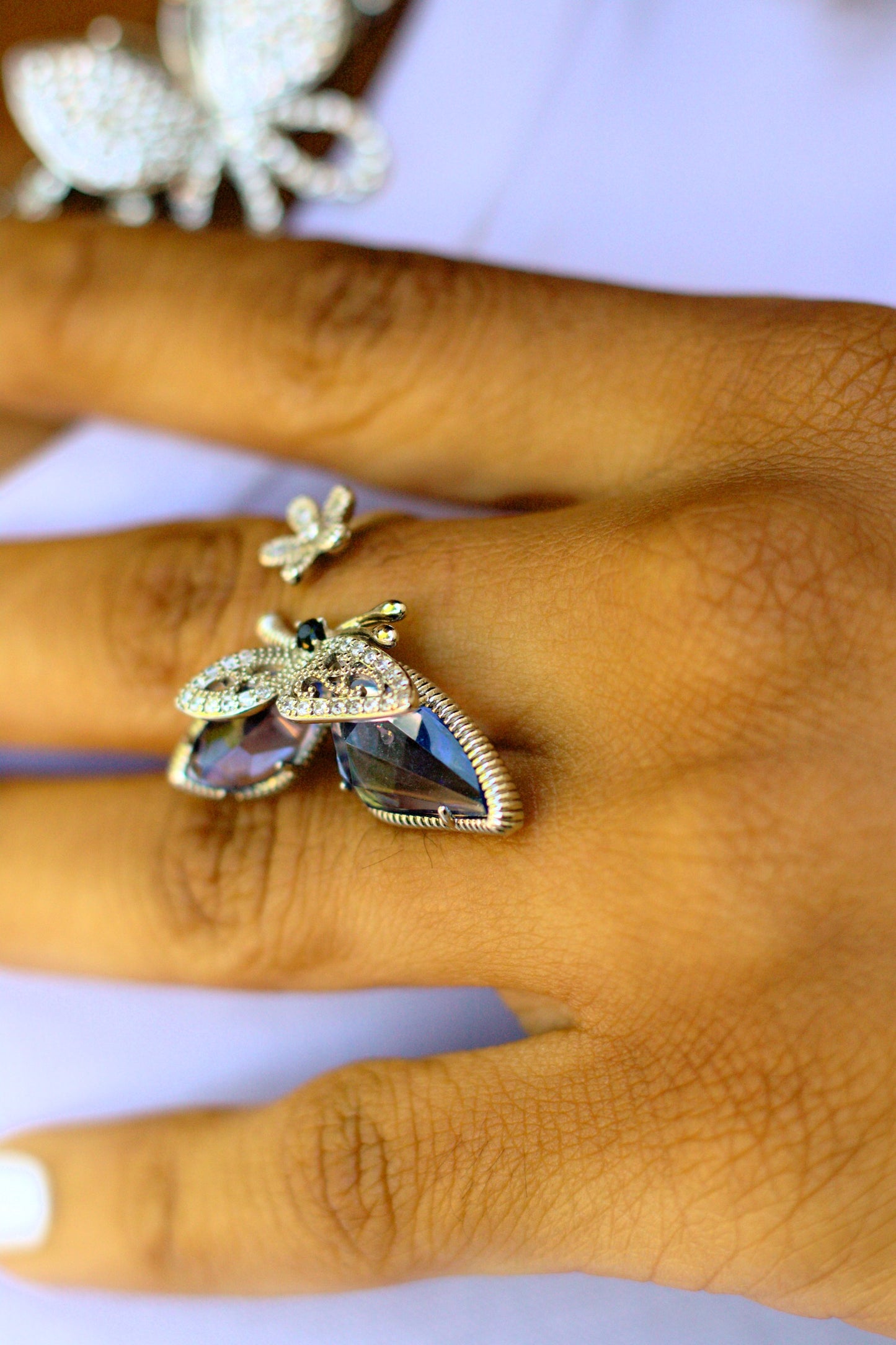 Open Butterfly ring